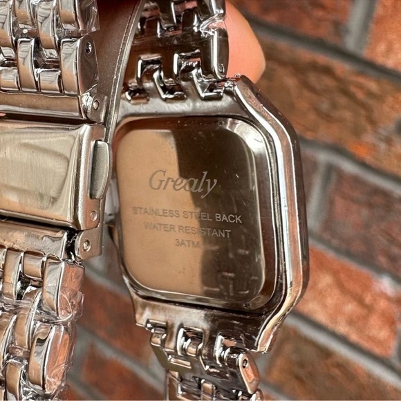 Panthere Classic Rectangle Stainless Steel Watch - Picture 8 of 13